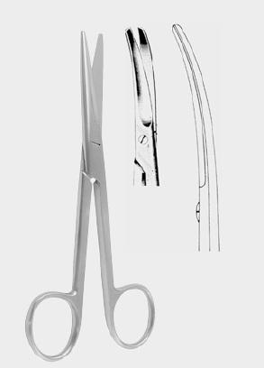 Ножиці МАЙО (MAYO), вигнуті, з вольфрам-карбітними вставками. Бренд: Zepf (Зепф).